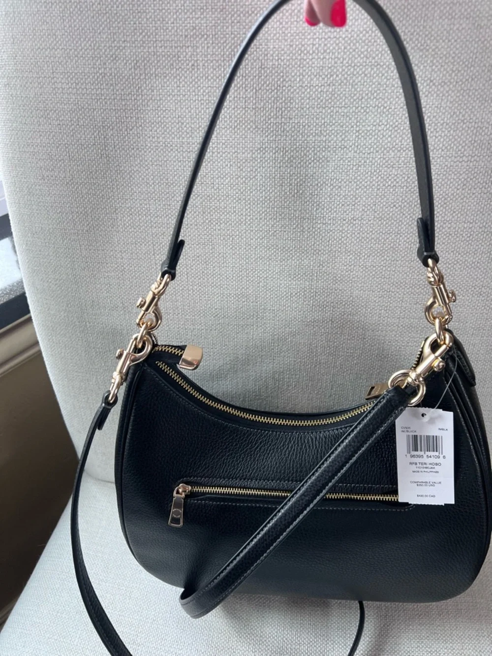 Coach Teri Hobo- authentic- never carried.  Beautiful bag. - Picture 5 of 6